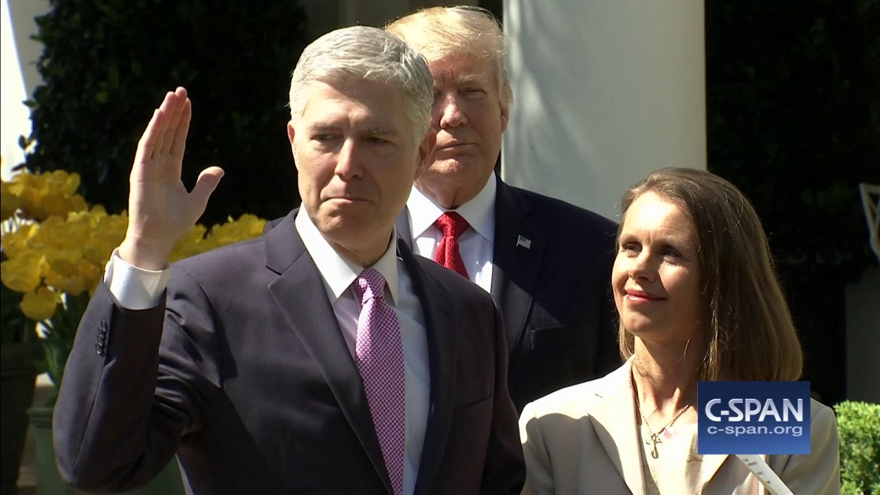 Judge Neil Gorsuch sworn in as Associate Justice of the Supreme Court (C-SPAN)