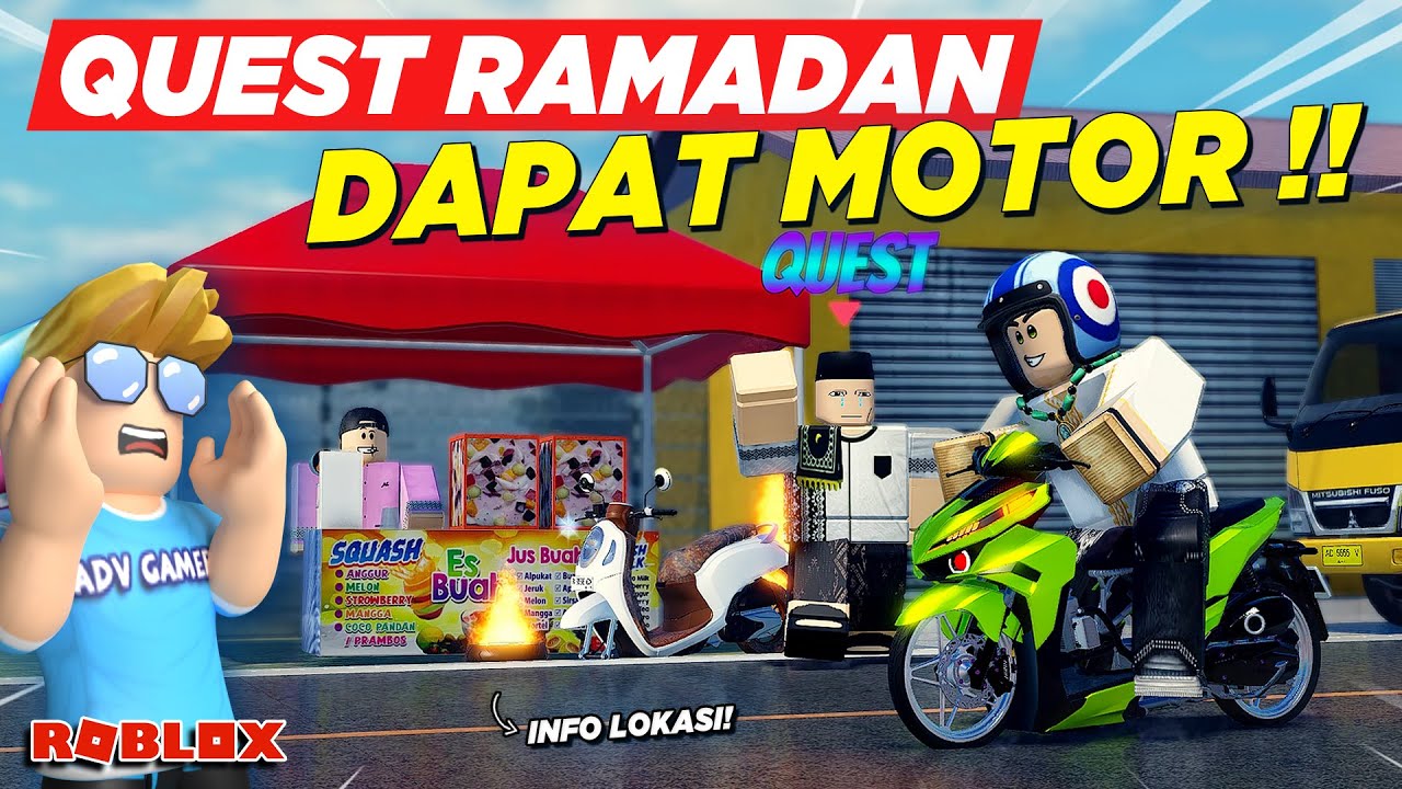 CARA CEPAT MENYELESAIKAN QUEST RAMADAN BERBURU TAKJIL DAPAT MOTOR LIMITED !! RDID UPDATE - Roblox