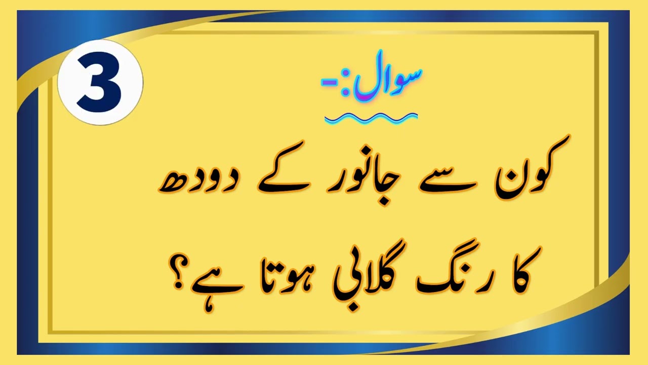 Top Urdu General Knowledge Questions & Answers | GK Quiz 2025 