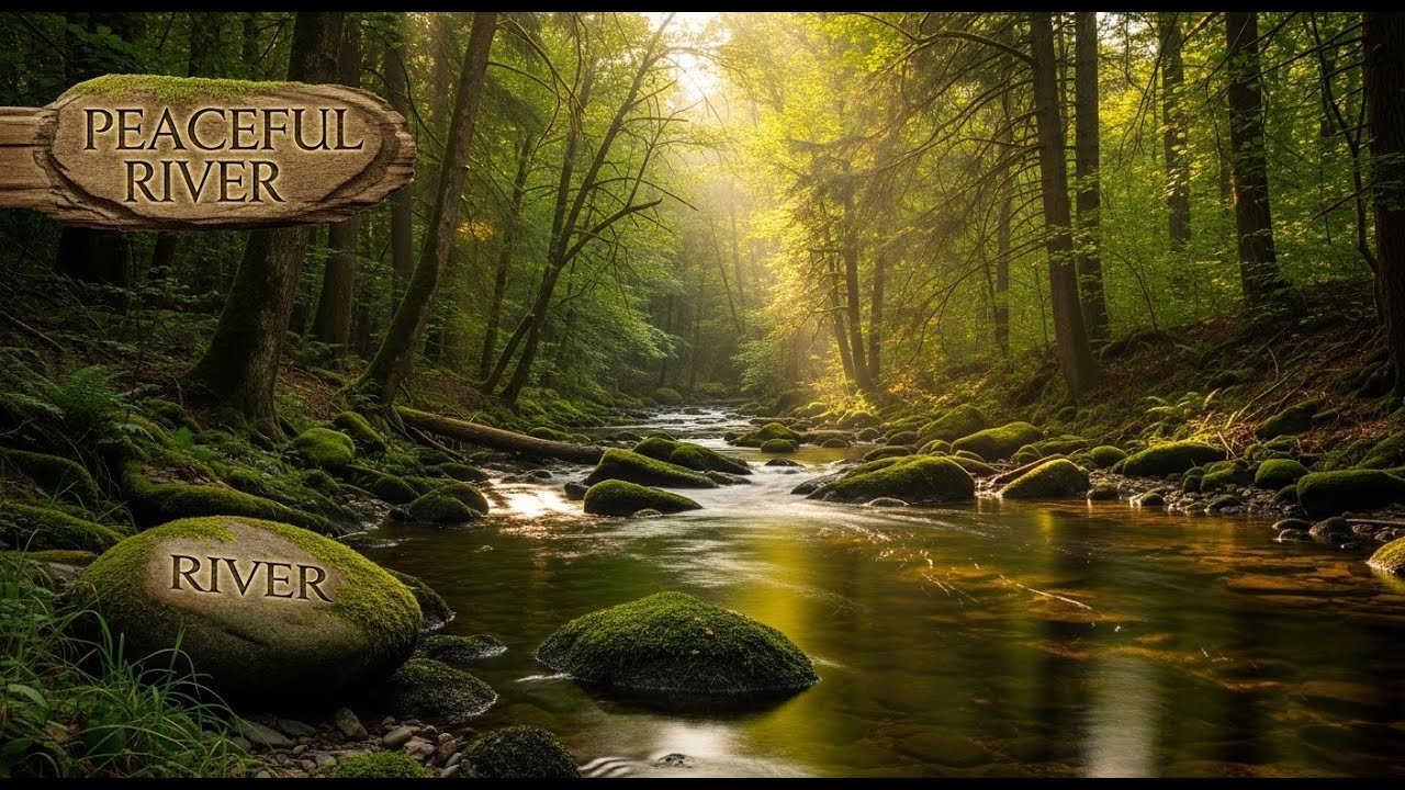 River Ambience 🌿 Soothing Flowing Water Sounds for Meditation and Deep Sleep #909