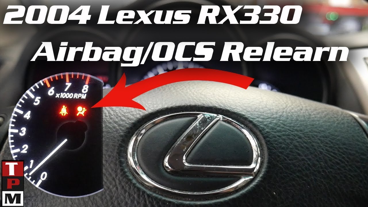 Lexus RX330 Air Bag Light Case Study and OCS Reset with Snapon Scanner