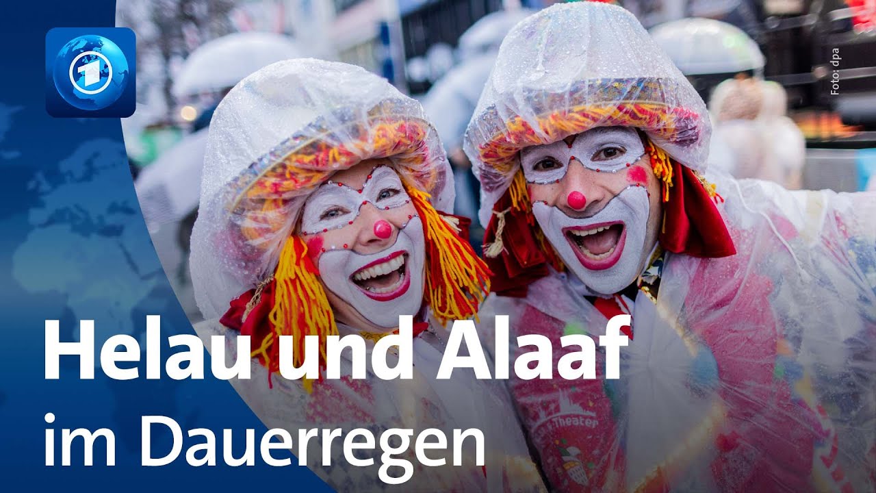 Karnevalshochburgen: Helau und Alaaf im Dauerregen