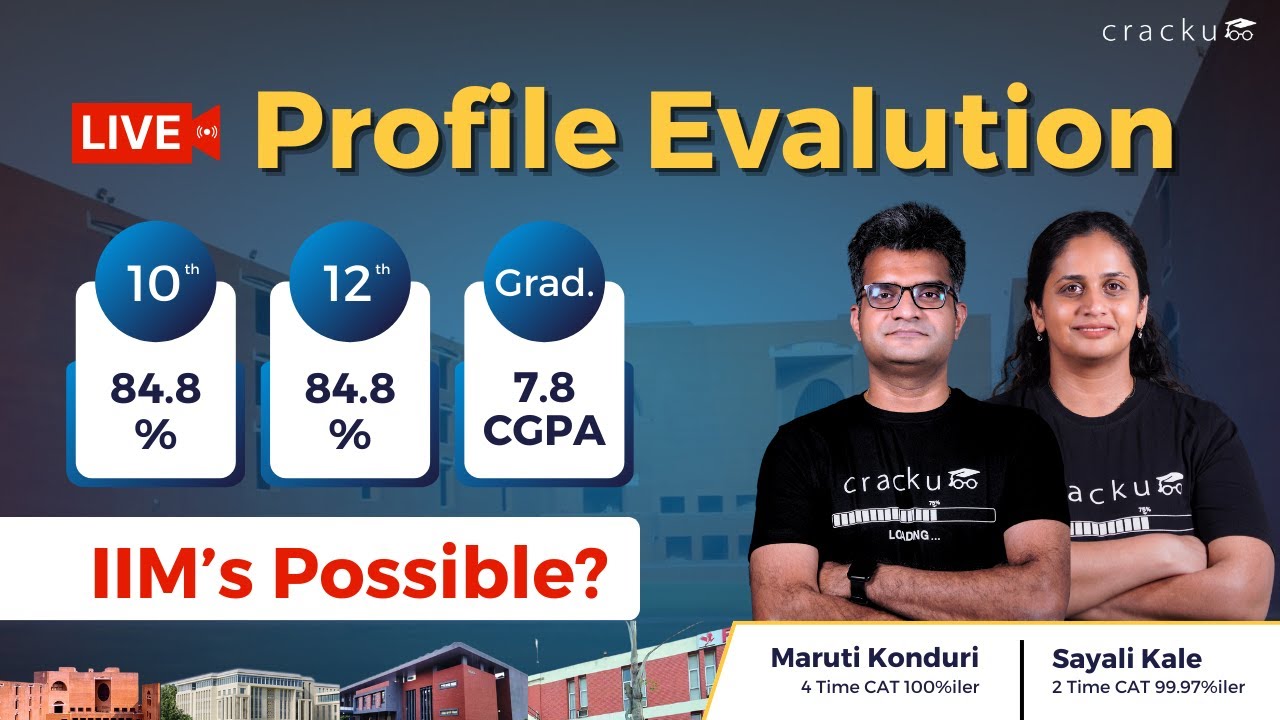Ask About Your Profile 🔴 Reviewed By 5-Time CAT 100%iler & IIM Alumni | Live Profile Evaluation