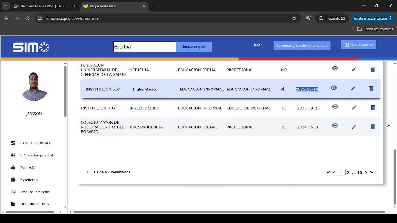 Aprende a subir tus certificados y títulos correctamente en SIMO | Requisitos y recomendaciones