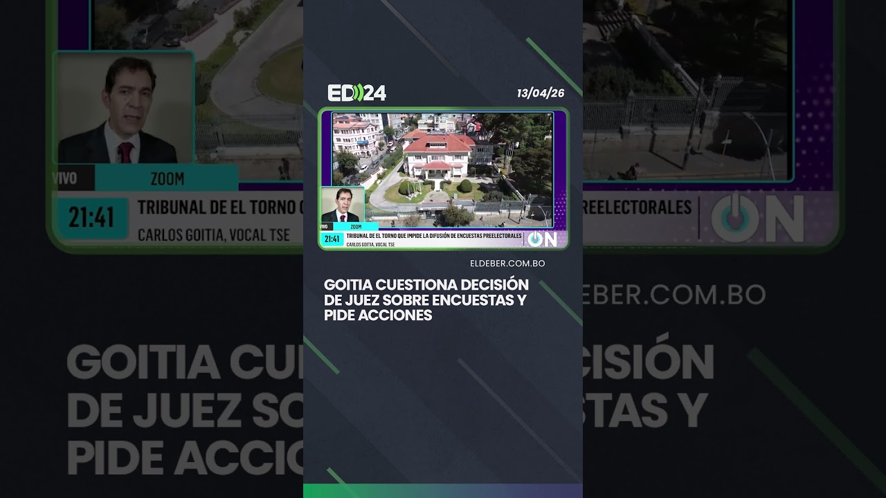 Goitia cuestiona decisi&oacute;n de juez sobre encuestas y pide acciones