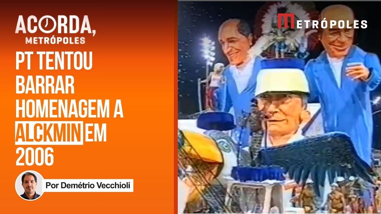 PT pediu CPI e tentou barrar alegoria quando escola homenageou Alckmin