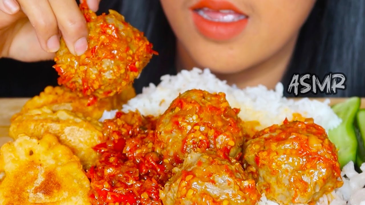 ASMR BAKSO DI SAMBAL ||ASMR EATING SOUNDS MUKBANG ||MUKBANG INDONESIA 