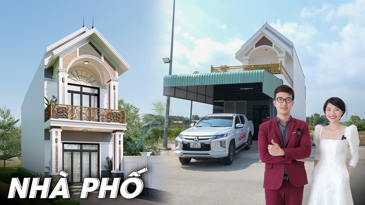 QUÁ ĐẸP với mẫu nhà phố 2 tầng MÁI THÁI do Maxhome thi công tại Đồng Nai