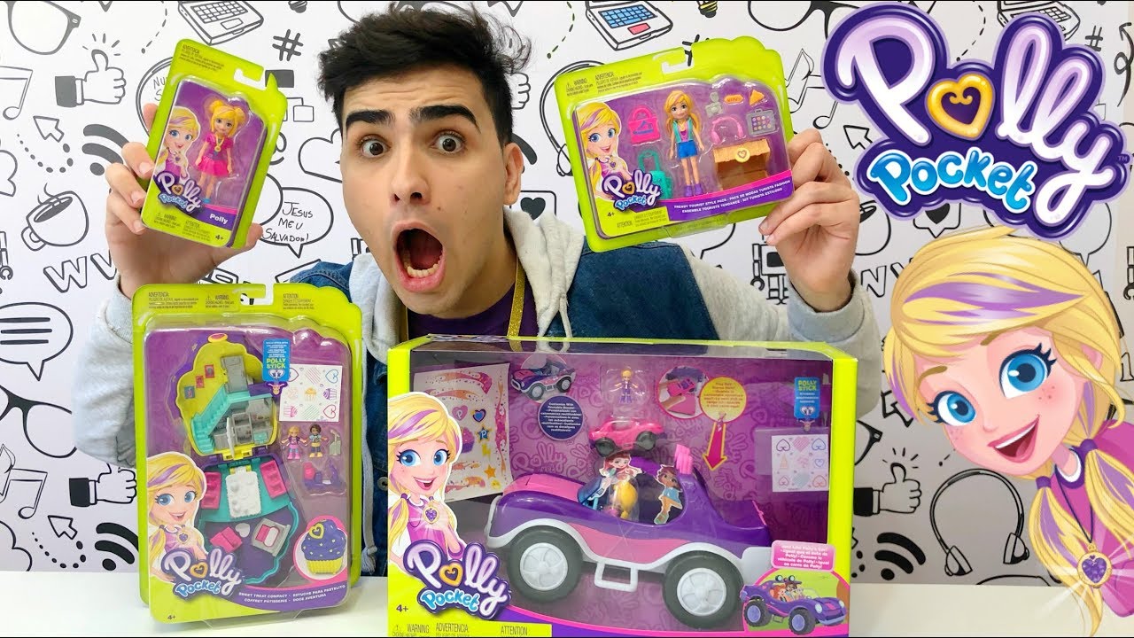 ABRINDO VÁRIAS BONECAS POLLY POCKET + TUTORIAL DO MEDALHÃO ENCANTADO