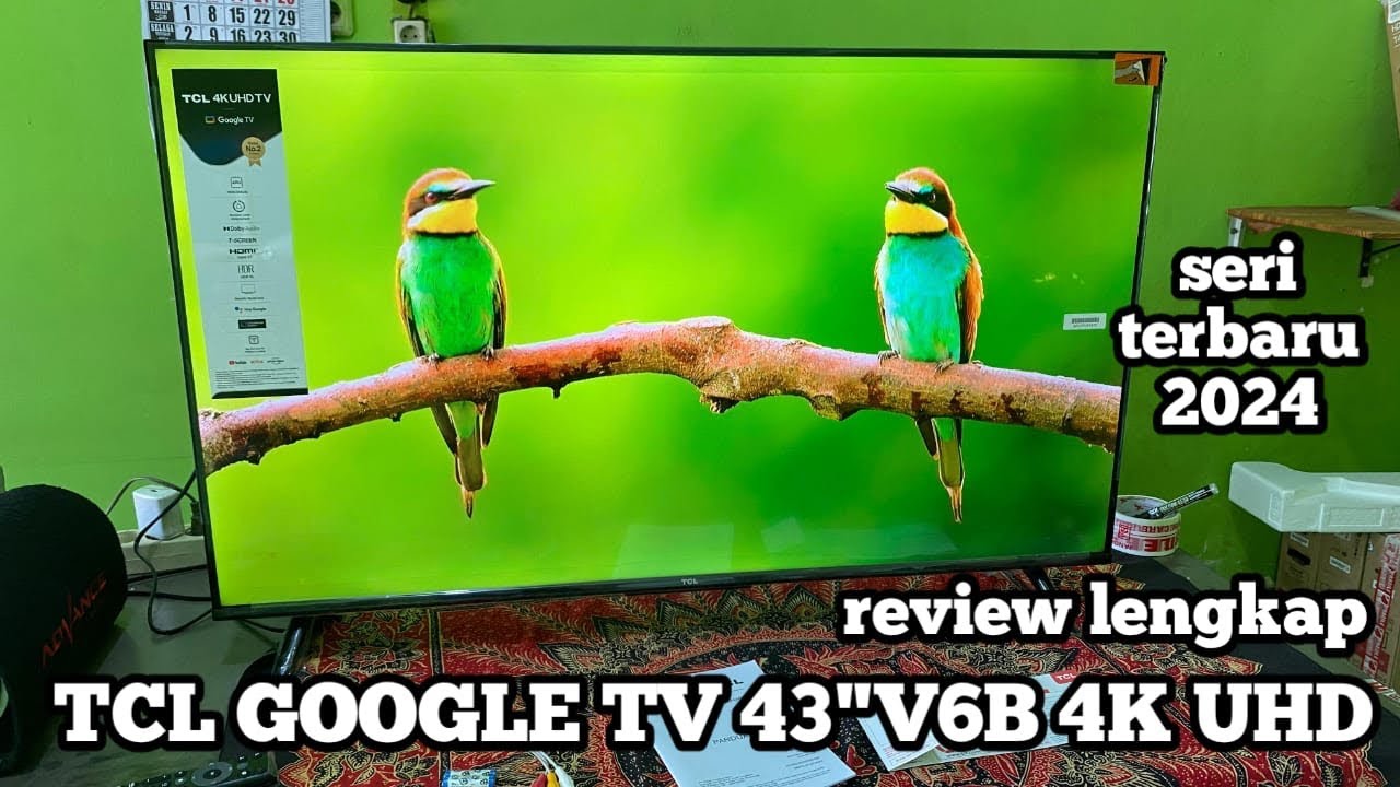 TCL GOOGLE TV 43"V6B ❗❗SERI TERBARU 2024