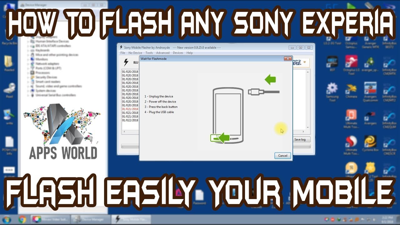 How To Flash Any Sony Xperia Mobile Easily with Sony Flash Tool