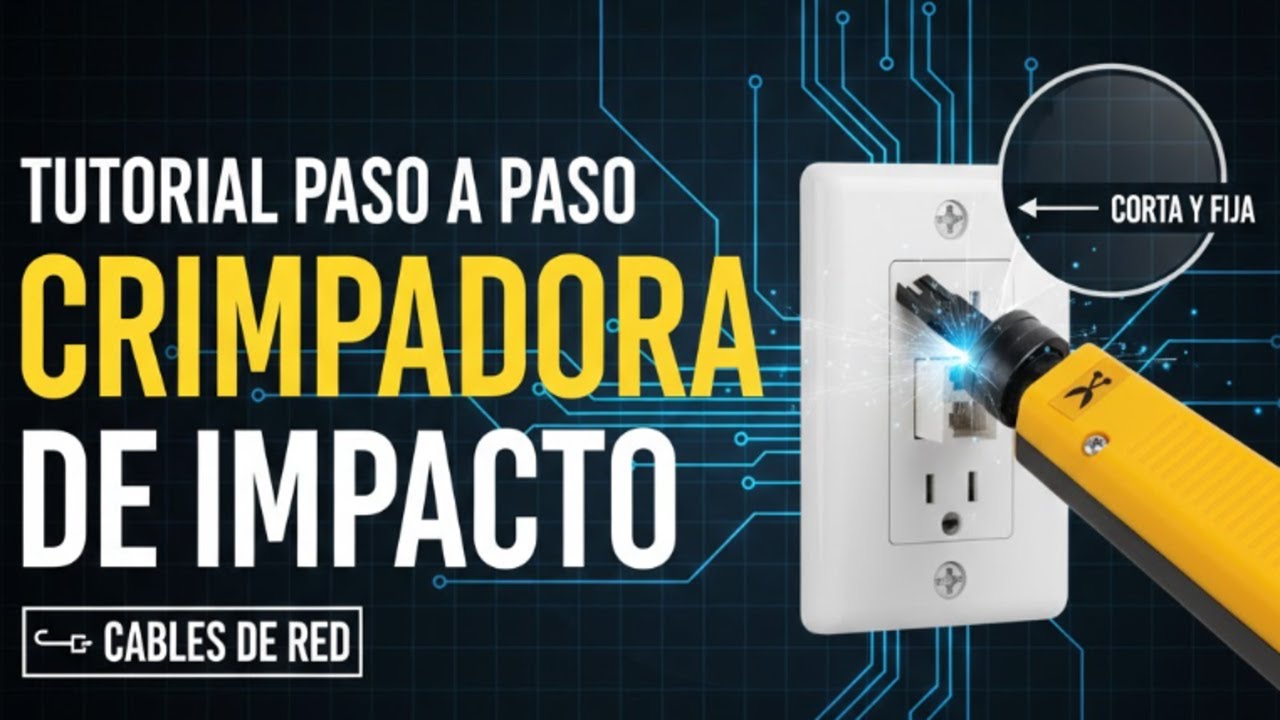 CRIMPADORA DE IMPACTO PARA CABLES DE RED