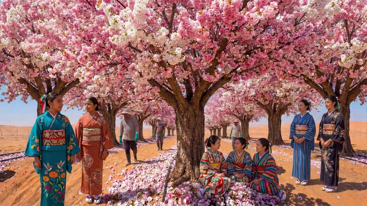 ¡Impresionante! Plantaron cerezos en el desierto mexicano  Los resultados fueron sorprendentes