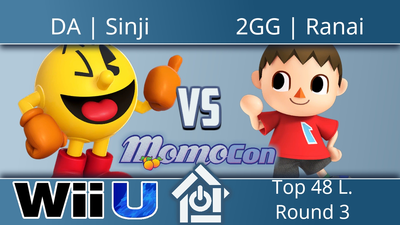 Momocon 2017 - DA | Sinji (Pac-Man) vs 2GG | Ranai (Villager) - Smash 4 Top 48 L. Round 3