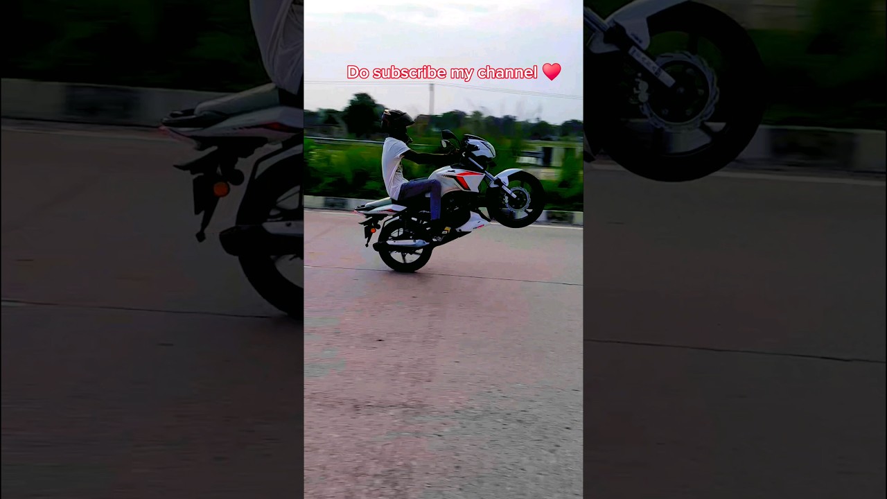 Apache RTR 160cc 2v Wheelie - #apachewheelie #automobile #reels #mau #go5k