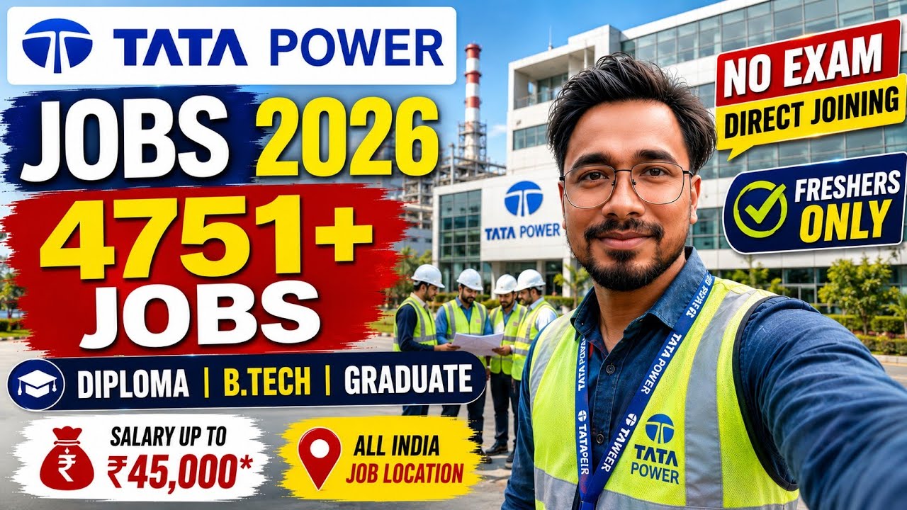 🚨 Tata Power BIG Hiring 2026 🔥 Diploma | B.Tech | Graduate | Freshers Apply Now