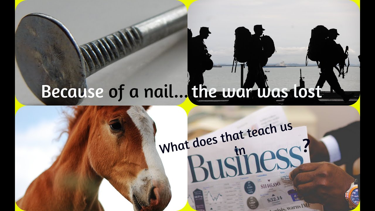Lost war because of a nail? How do details affect a business? Short educational film