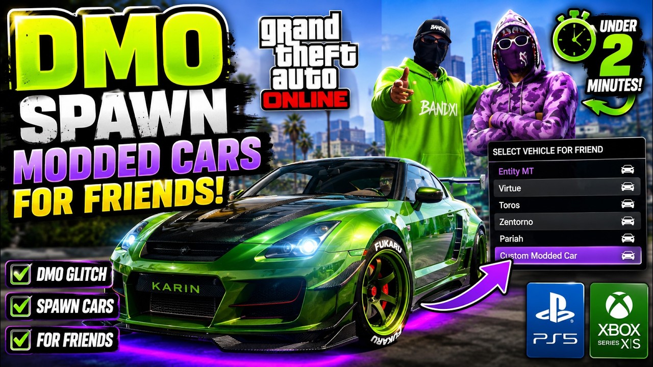 NEW GTA 5 Online DMO Spawn Modded Cars for Friends Glitch (Console) | Not Patched 1.73