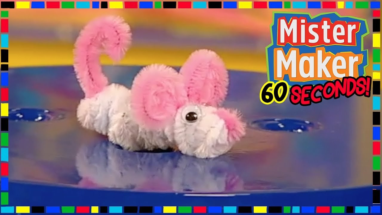 Pipe Cleaner Mouse 🐭 - HOW TO MAKE IN 60 SECONDS | Mister Maker