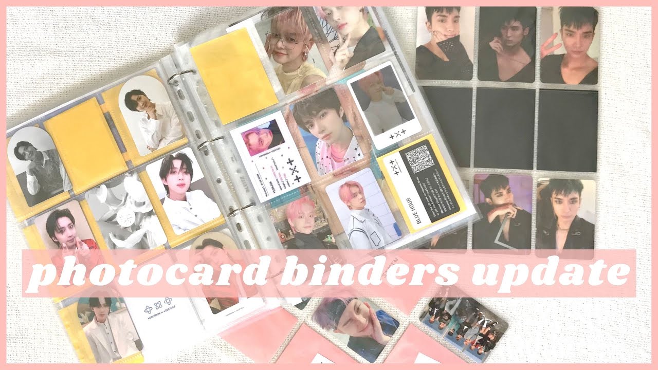 💭 sorting photocards, binders update + flip through #3 | bts, txt, pentagon, purple kiss, loona