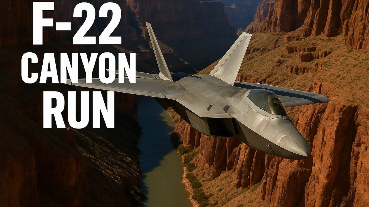 INSANE F-22 Raptor Flight through the Grand canyon in 4K - MSFS2024