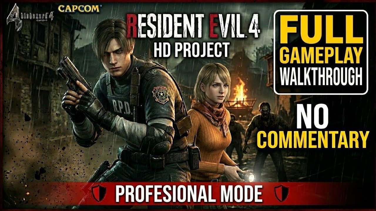 Resident Evil 4 HD Project - Full Gameplay Walkthrough [No Commentary] Professional Mode