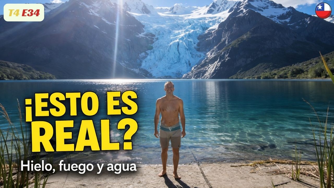 ME LANZÉ al LAGO YELCHO y esto apareció detrás… ❄️😱 Patagonia Surreal