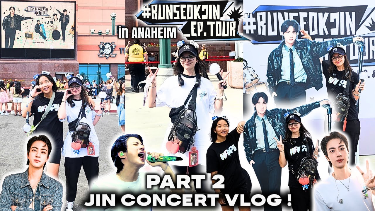 RUN SEOKJIN EP. Tour in Anahiem Day 2 Concert Vlog - Part 2