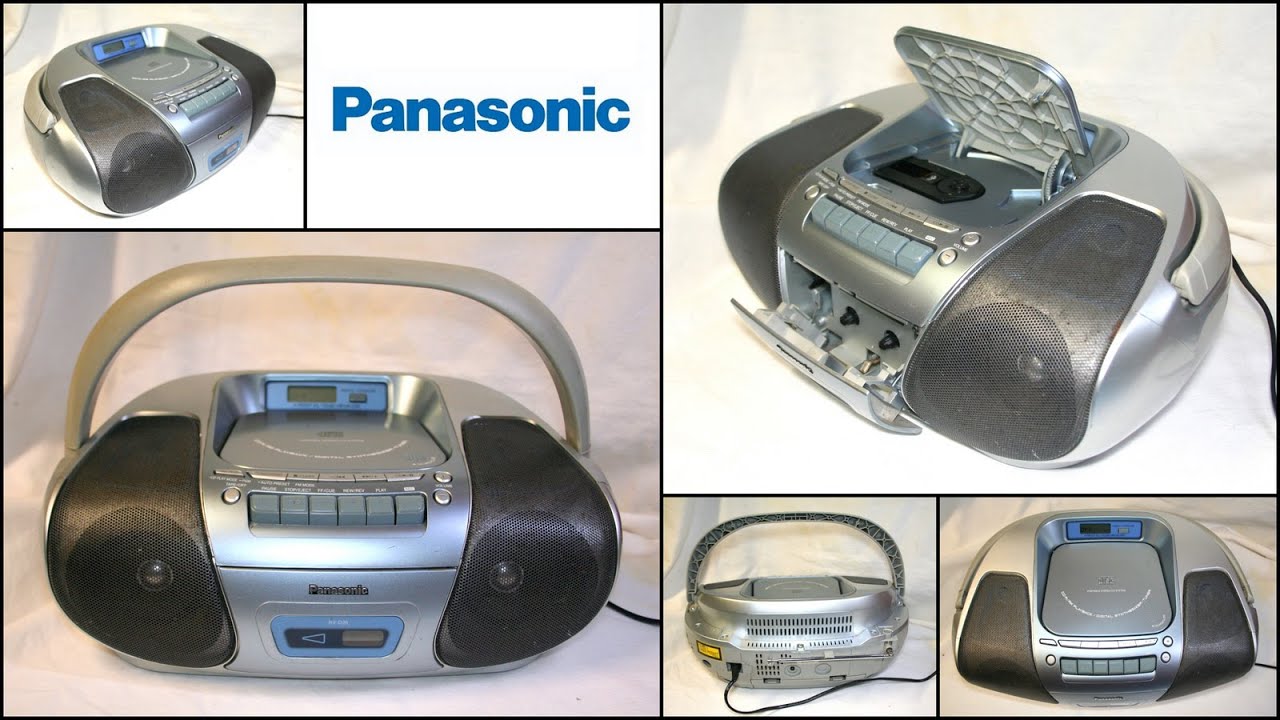 Panasonic RX-D26 CD Radio FM AM Cassette Tape Recorder Boombox