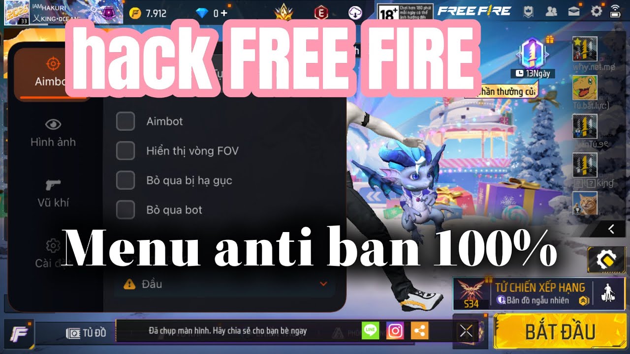 Hướng Dẫn Cách Cài Hack Free Fire menu cực  VIP Cho iOS (anti ban cực cao tỉ lệ 100%)