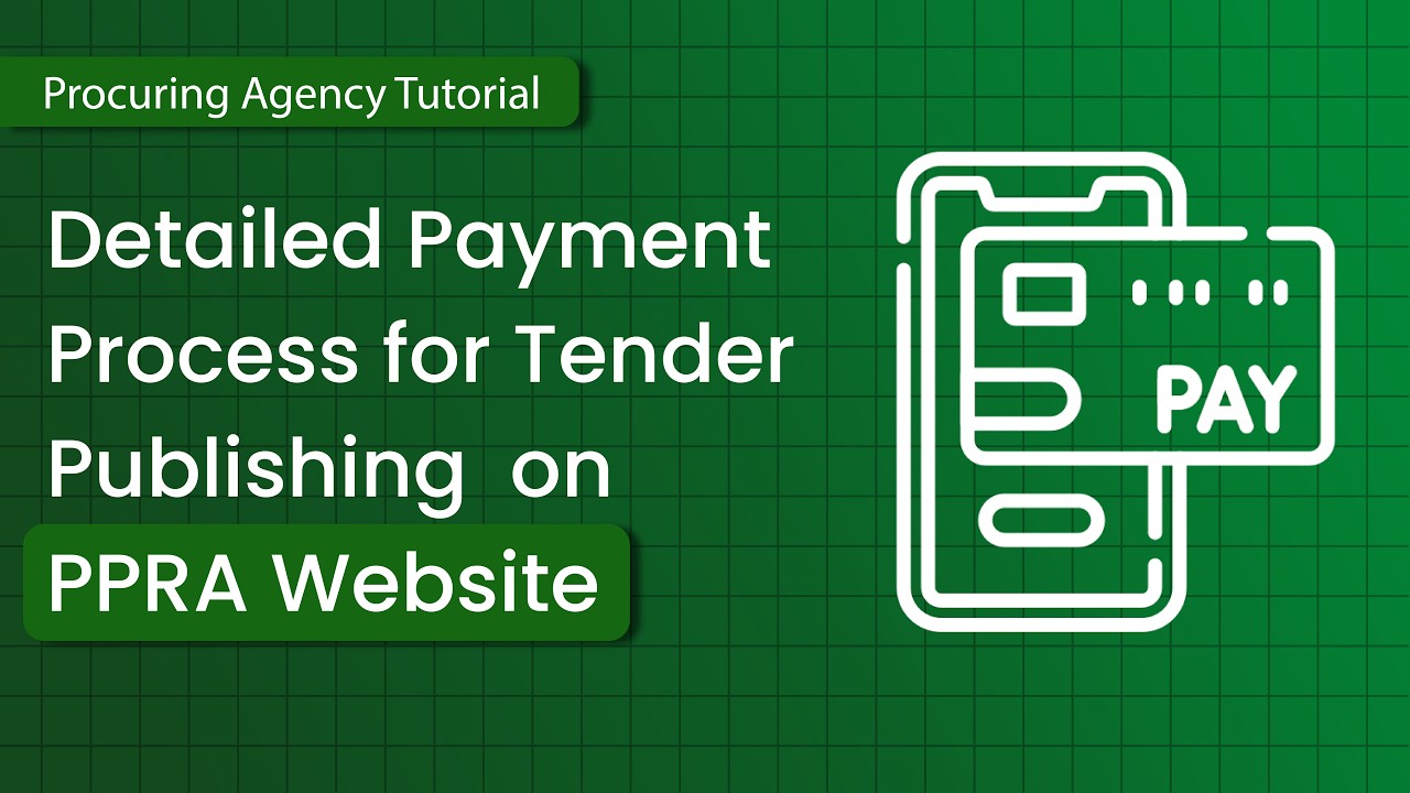 Detailed Payment Process of Tender Publishing on PPRA Website 2.0