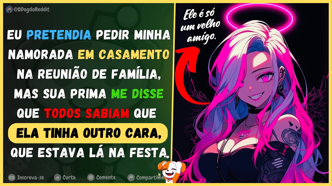 Eu pretendia pedi-la em casamento na reunião de família, mas sua prima me disse que ela tinha outro.