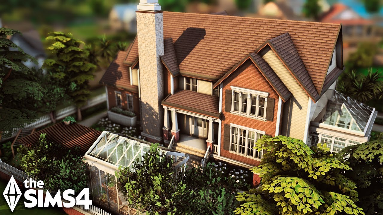 SUBURBAN FAMILY HOUSE USING THE NEW KITS (NO CC) - The Sims 4 Relaxing Speed Build