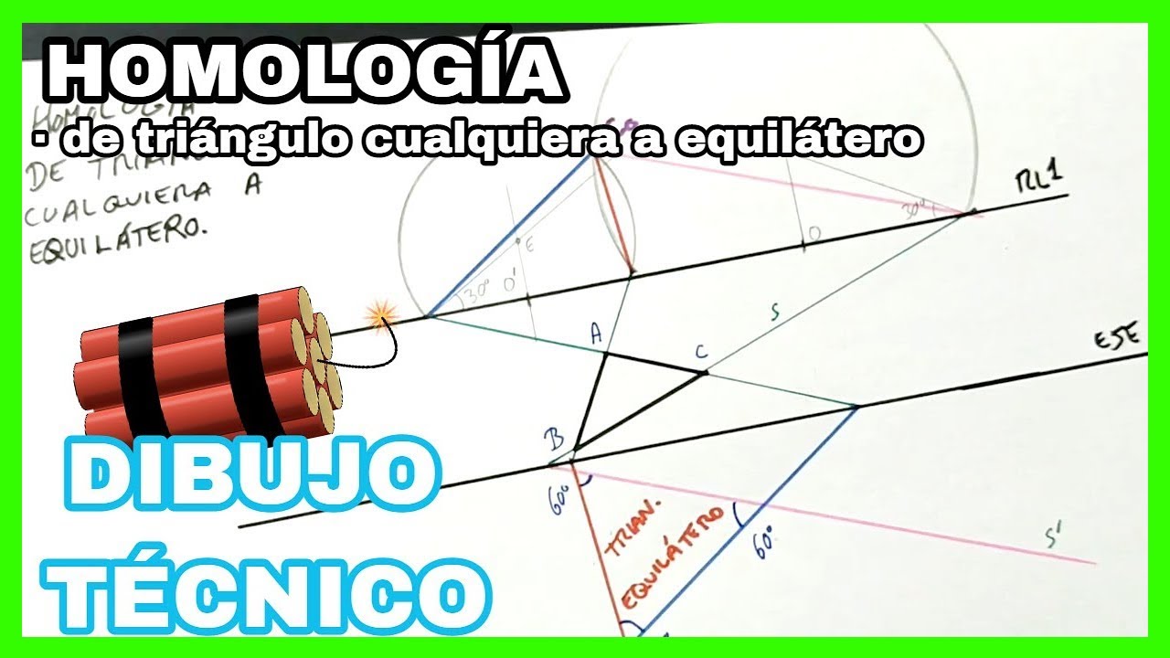 HOMOLOGÍA - transformar triángulo cualquiera en equilátero💥
