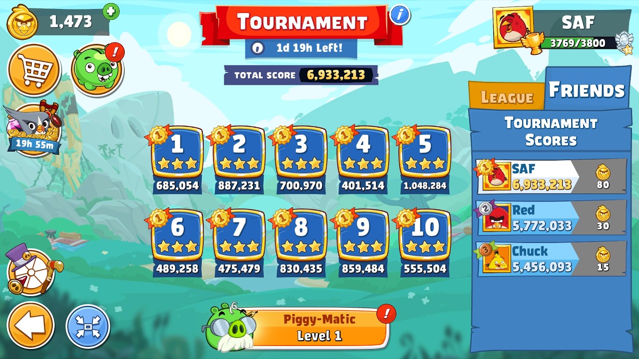 Angry Birds Friends. Турнир (14.05.2026). Все уровни 3 звезды. Проход от Сергея Фетисова.