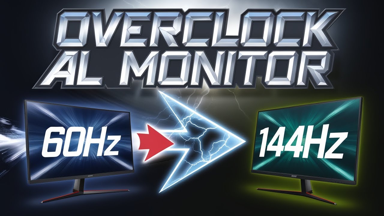 ¡Cómo hacer OVERCLOCK a tu MONITOR en 2025! | Sube hasta 144HZ fácilmente