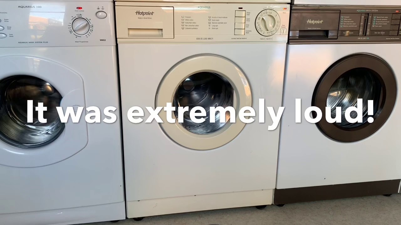 1200 GEC Hotpoint spin race! WM63vsWM31vs9546