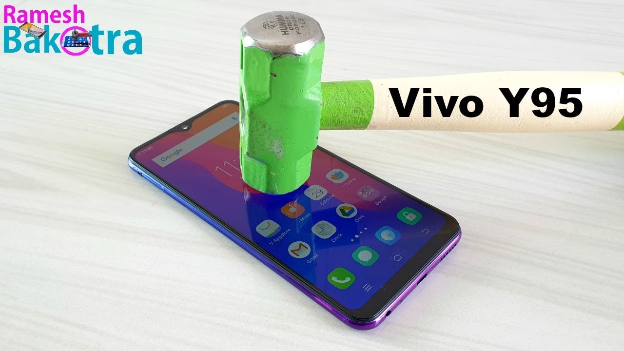 Vivo Y95 Screen Scratch Proof Glass Test