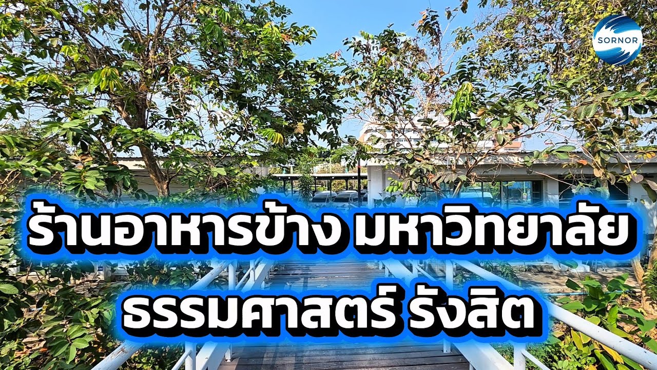 เดินเล่นโซนร้านอาหารข้างมหาวิทยาลัย​ธรรมศาสตร์​ รังสิต | Sornor​ 