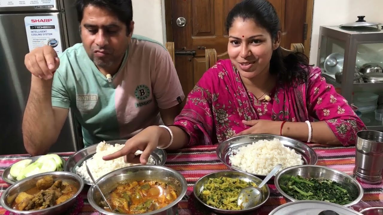 আমাকে খুশি করার জন্য সুমিত্রা কি রান্না করল🌶️eating show