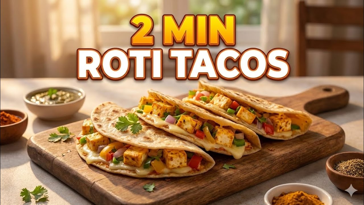 Roti Tacos #cooking #cookingvideo #food #foodie #youtube #tacos #roti #indianfood #homemade 