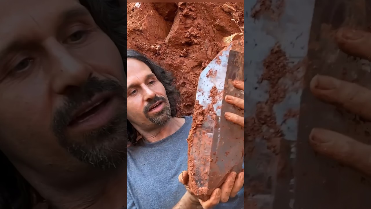 Quartz Crystal find of a lifetime!! 💎 In Arkansas at a private Avant location.