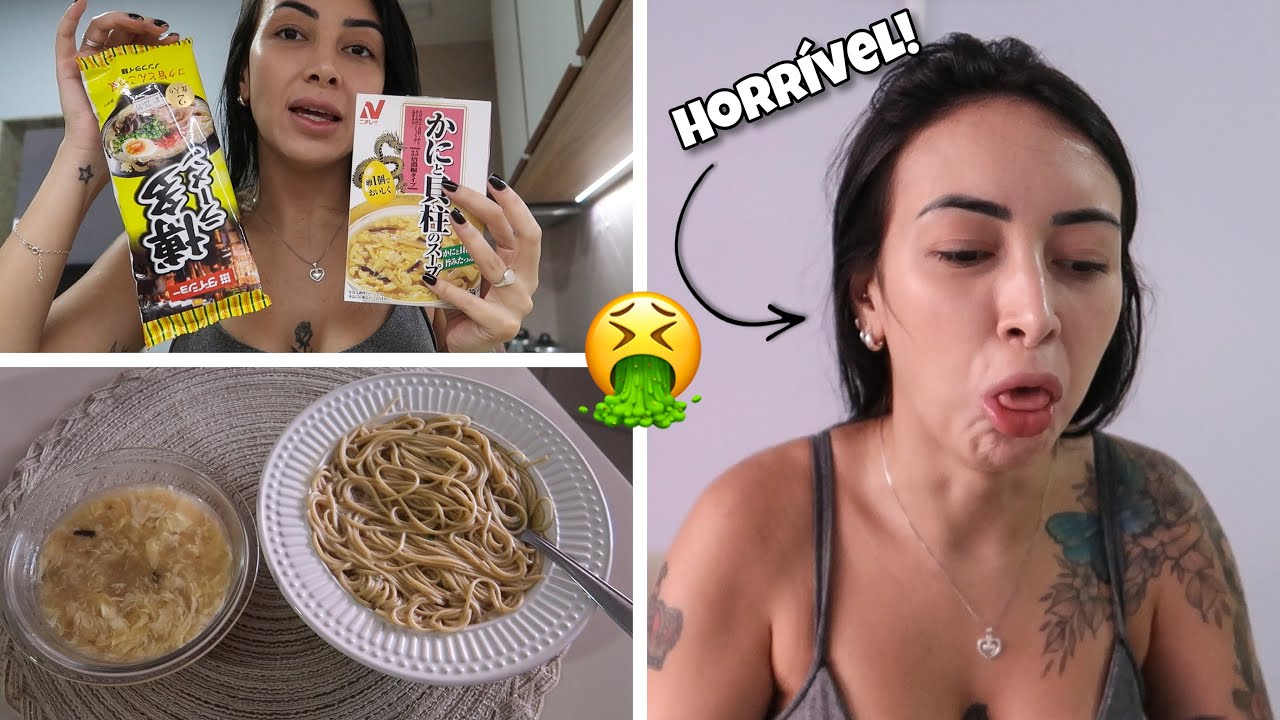 PROVANDO LÁMENS E SOPA DE CARANGUEJO DA DAISO