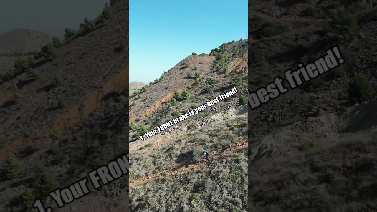 Most common error riding steep & loose terrain! #mountainbiking