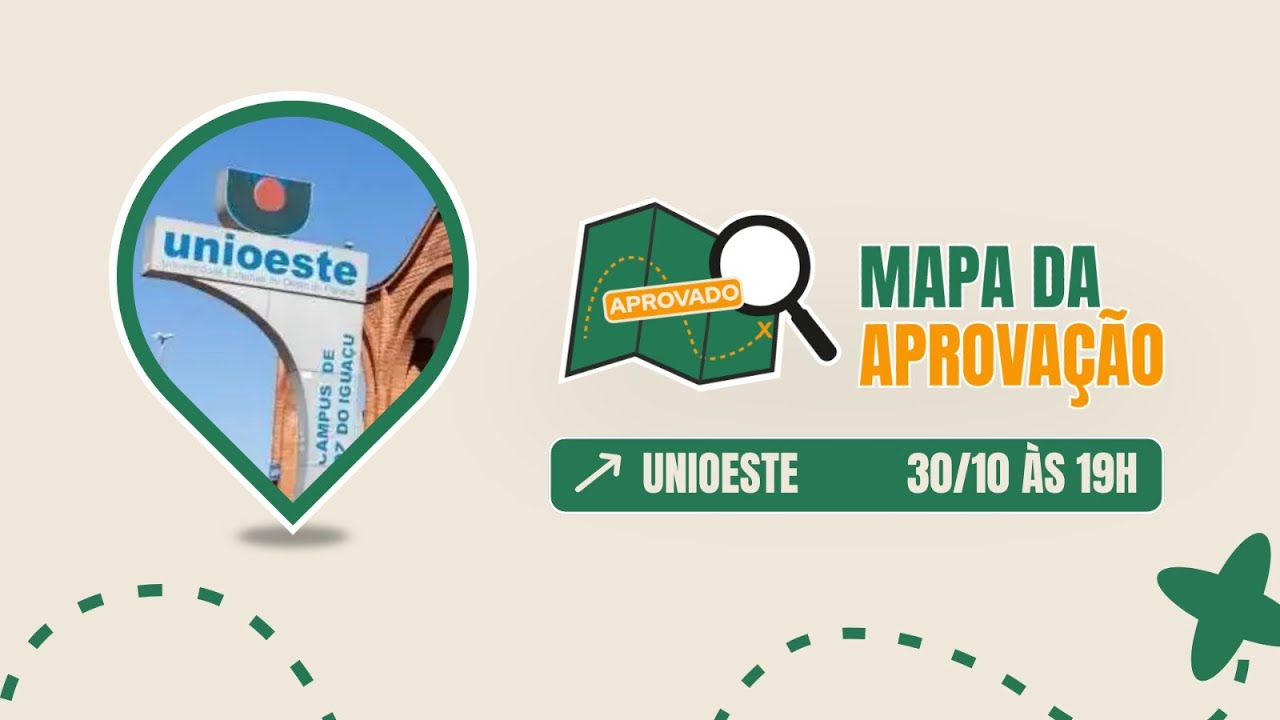 Mapa da Aprova&ccedil;&atilde;o | Unioeste
