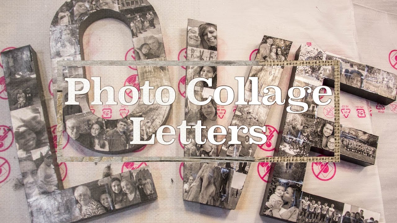 Photo Collage Letters