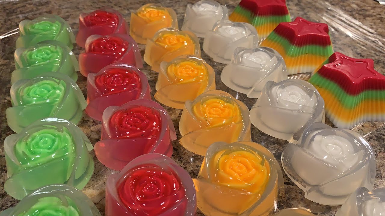 How To Make a SPECIAL CLEAR ROSES JELLO For Father’s Day🌹Qhia Ua PAJ Jello QHIA SIAB rau Txiv