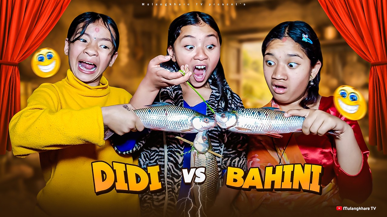 DIDI  VS  BAHINI - 6 🐱 COMEDY SERIAL 🐯 RASU | MULANGKHARE | MOMO | PANIPURI | FISH VLOG