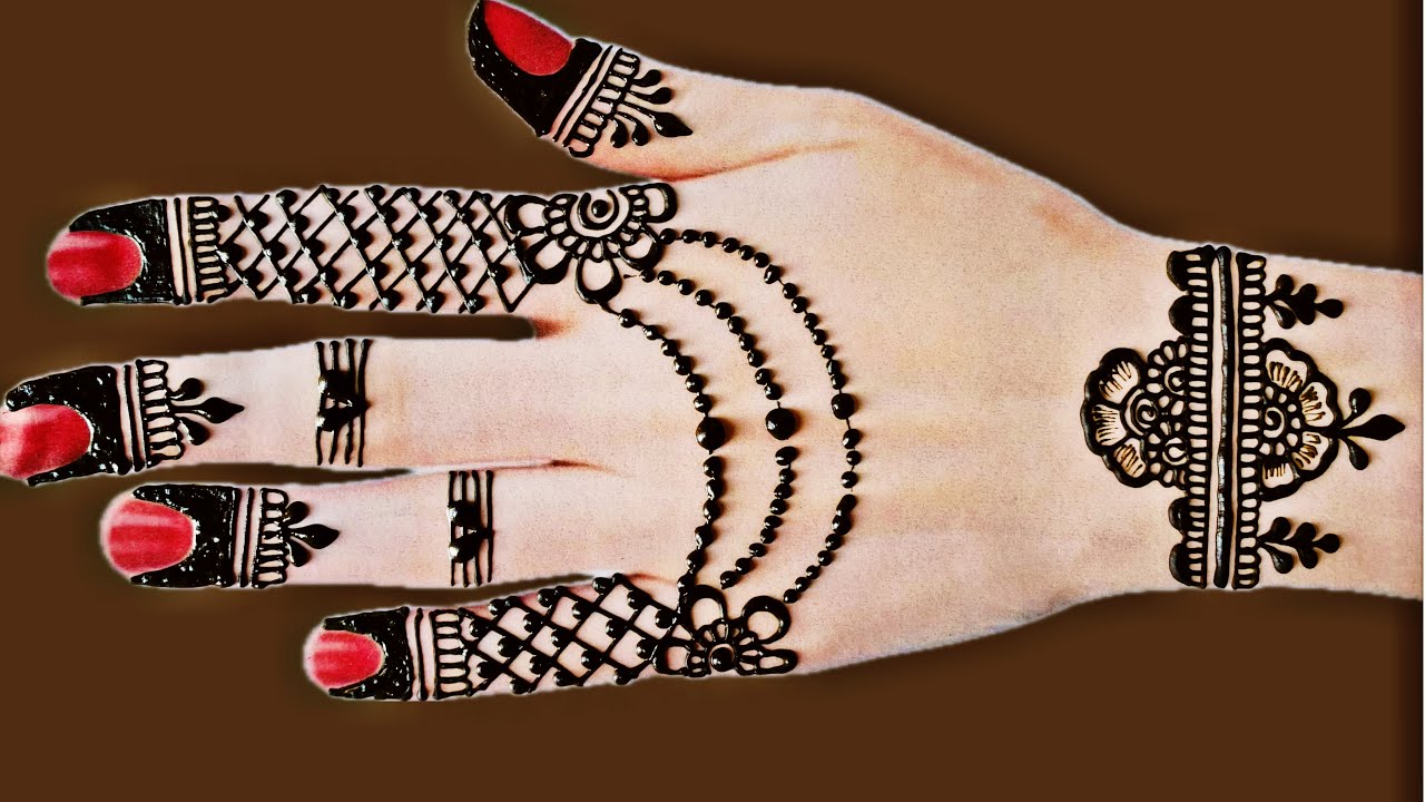 Trading Mehendi Design || Simple Design || Easy Design ||