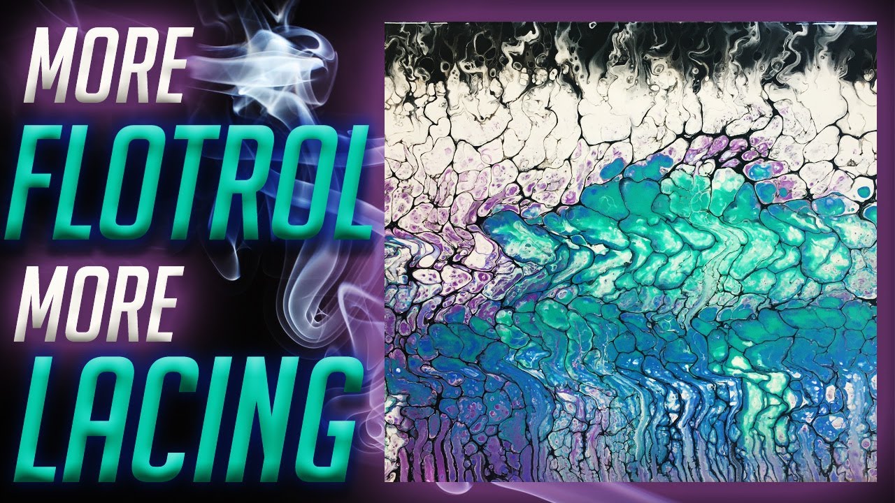 1 Paint to 2 Flotrol Swipe │ Fluid Art Experiment